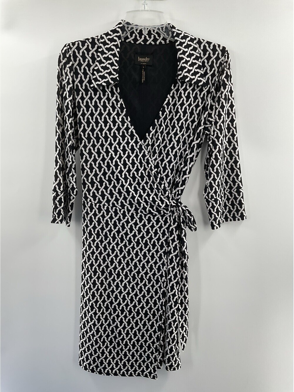 Laundry by Shelli Segal Women’s wrap dress geometric small 078